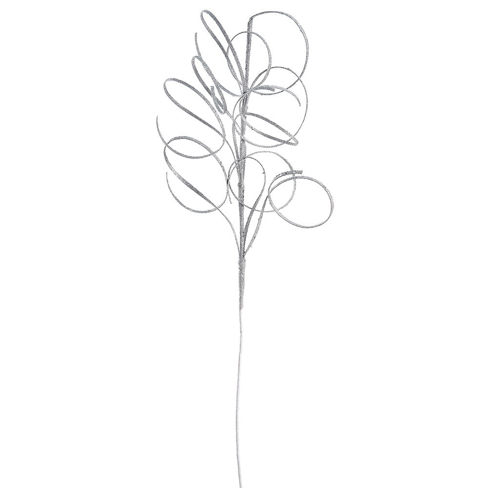 29.5" Glittered Swirl Grass Spray - Set of 3