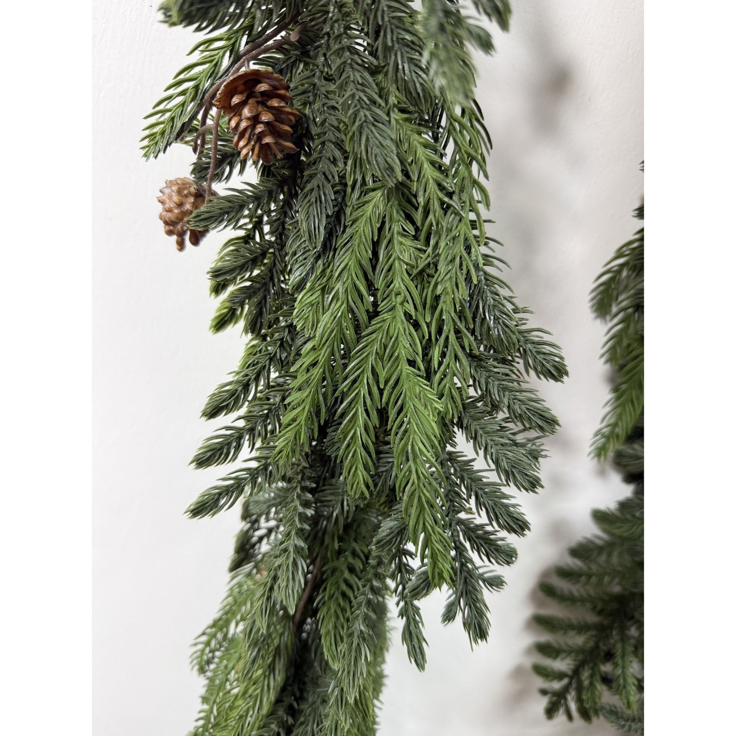 Soft pine garland 6' with cone UV protected( set of 2)