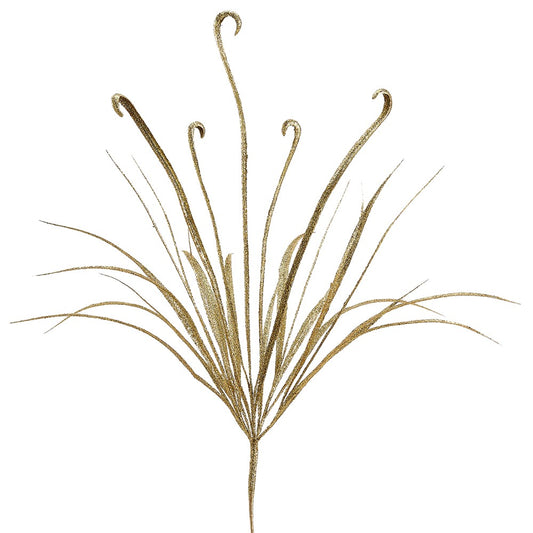 GILDED MINI Grass Bush set of 2 gold or silver
