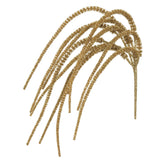 21" Glittered Amaranthus Hanging Bush Gold set of 3