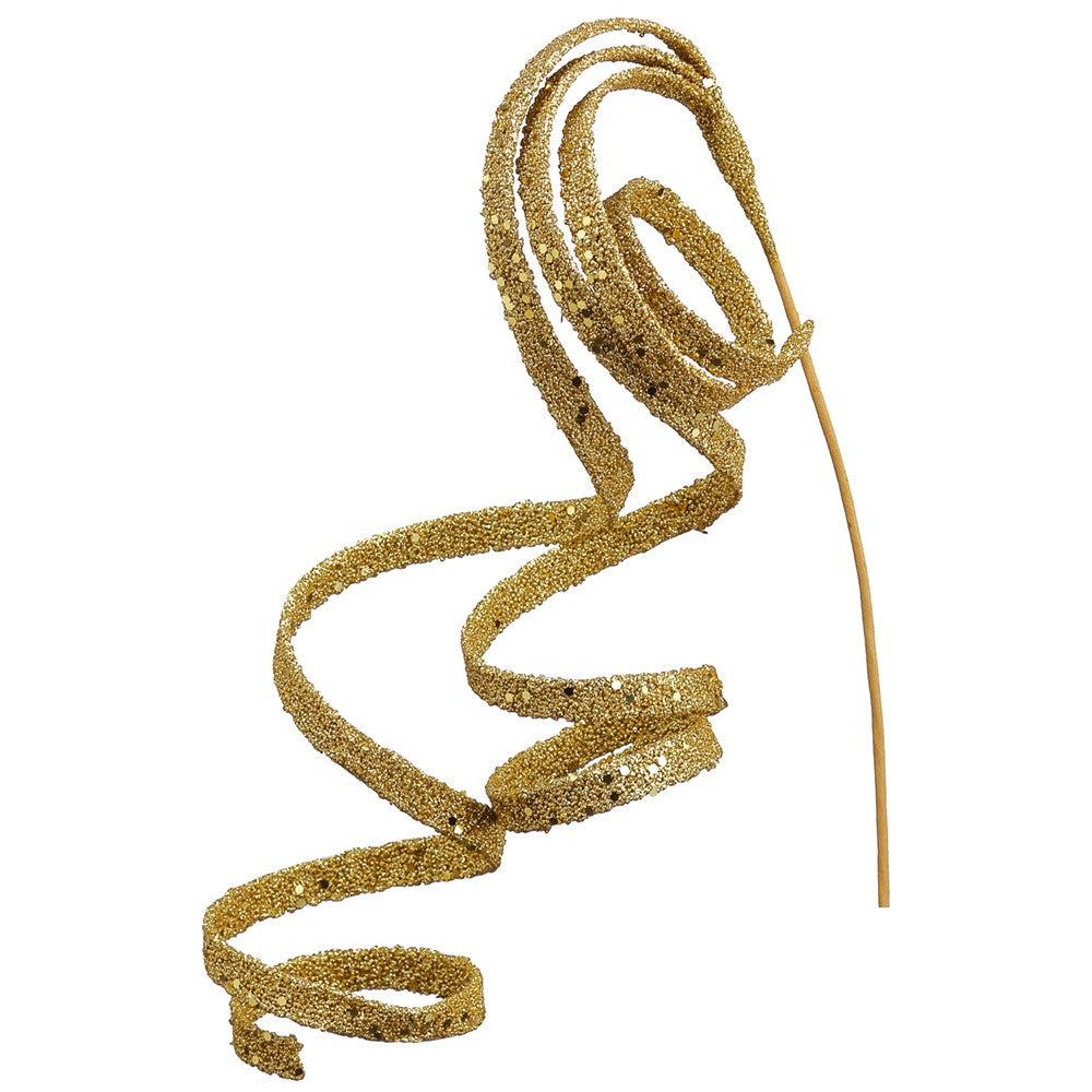 23" Glittered Curly Hanging Spray (Set of 3)