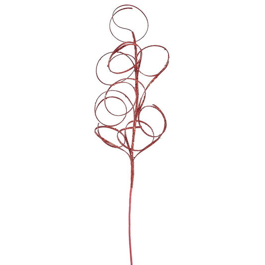 29.5" Glittered Swirl Grass Spray - Set of 3
