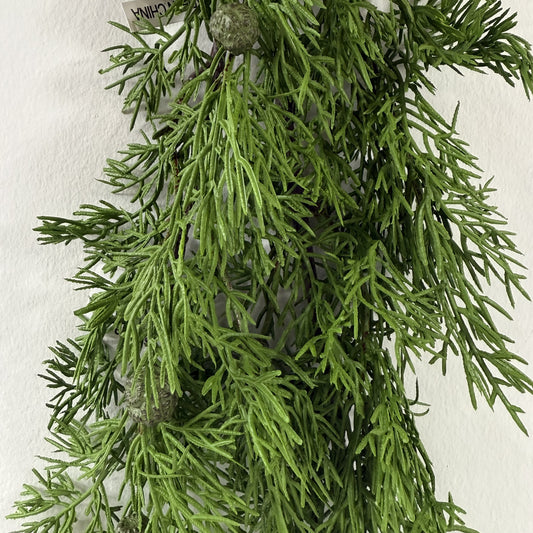 30" Cedar spray with fruit pods (Set of 3)
