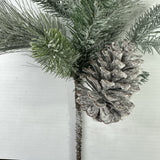 Flocked white pine spray 30" ( set of 2)