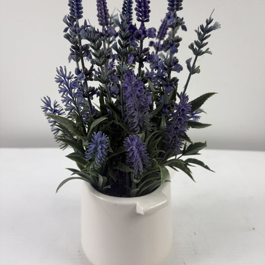 Lavender garden with vase