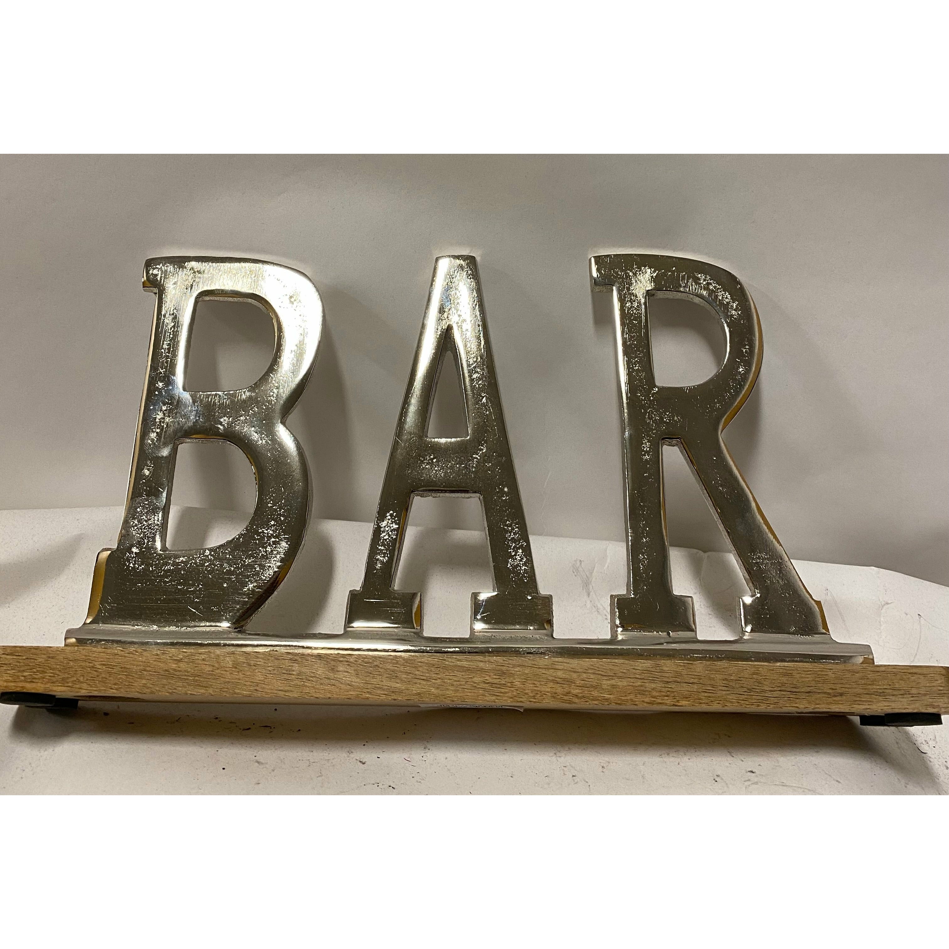 Aluminum table top Bar sign